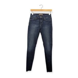 Joe's Jeans Dark Wash Raw Hem Skinny Jeans Size 27